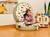 Kids Floor Pillow Montessori Play Mat Large Toddler Cushion