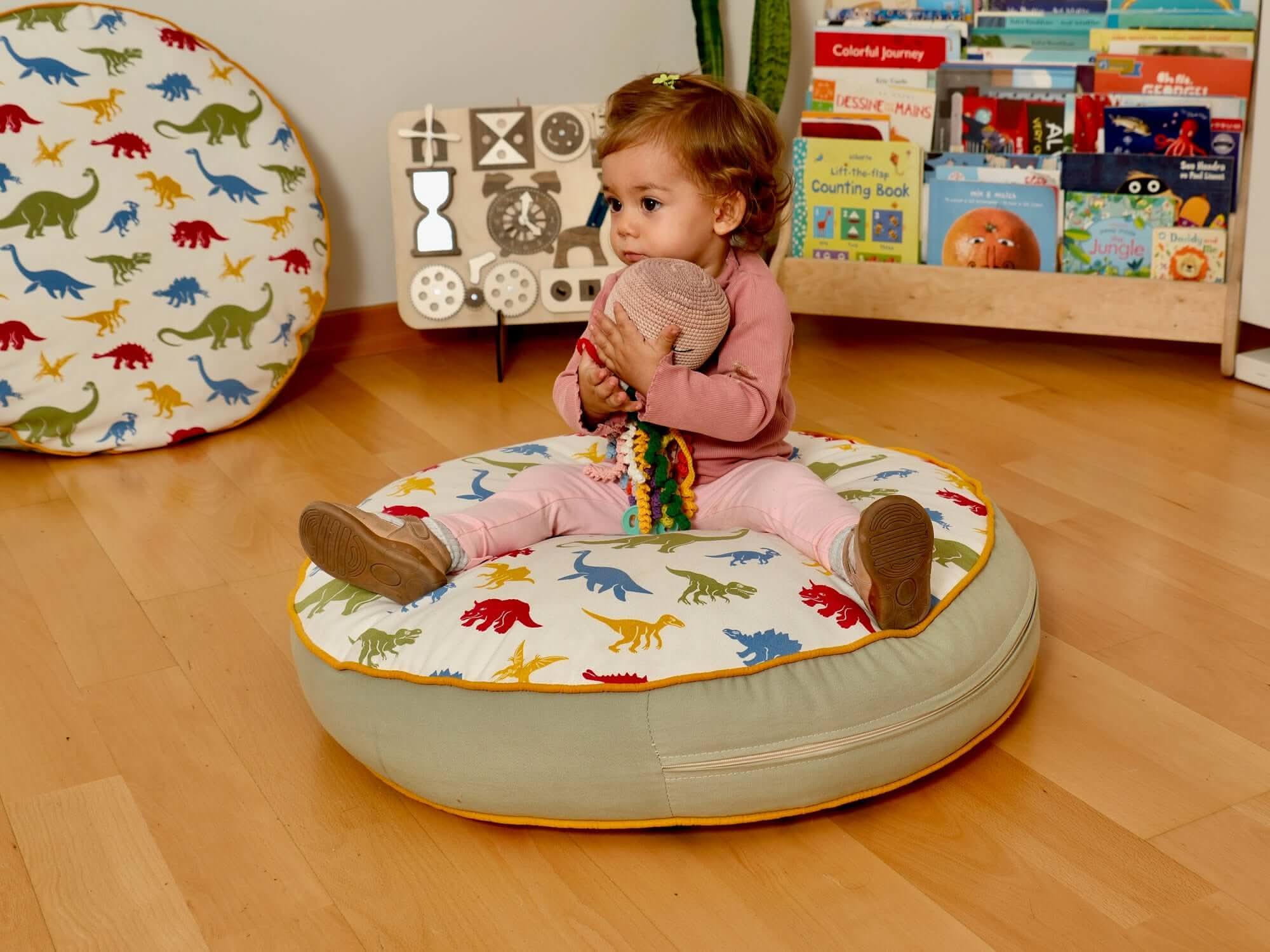 Kids Floor Pillow Montessori Play Mat Large Toddler Cushion