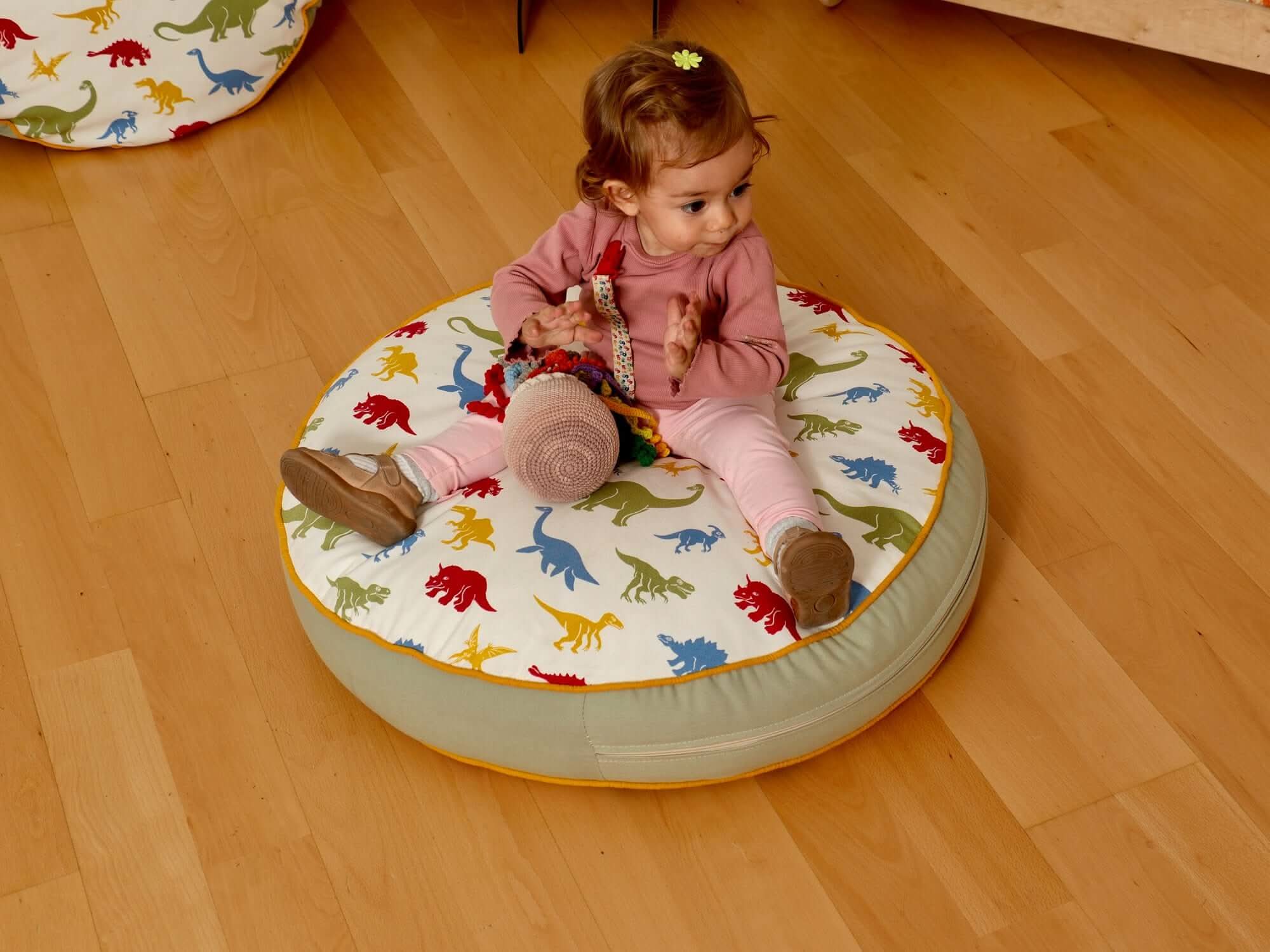 Kids Floor Pillow Montessori Play Mat Large Toddler Cushion