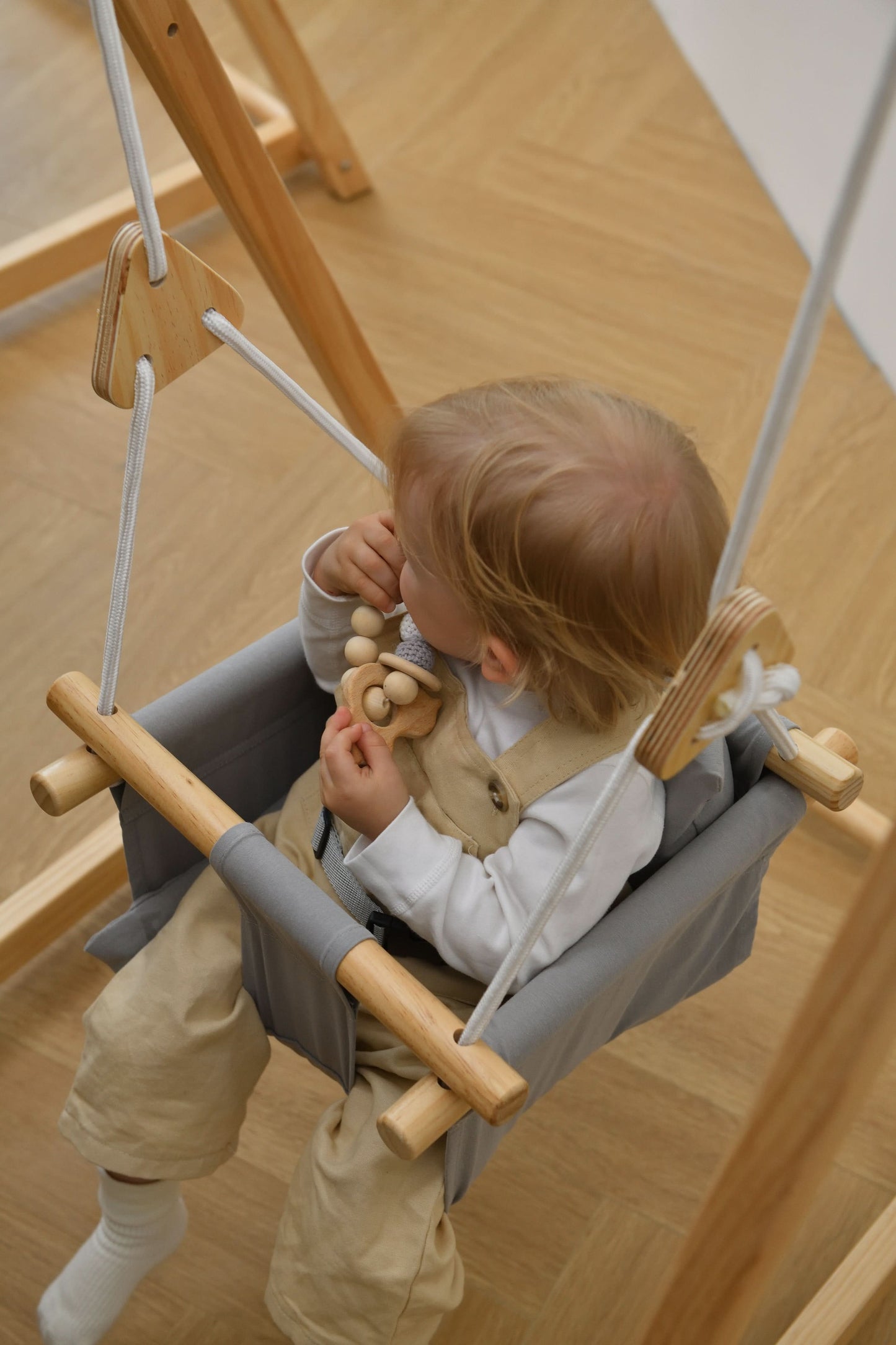 Three Little Tots Spruce Foldable Baby Swing - Blue Wave, additional product photo
