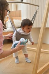 Three Little Tots Tulip Foldable Baby Bouncer - Beige, ninth additional photo