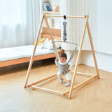 Three Little Tots Tulip Foldable Baby Bouncer - Beige, sixth additional photo