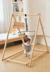 Three Little Tots Tulip Foldable Baby Bouncer - Beige, seventh additional photo