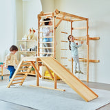 Three Little Tots Grove Foldable Jungle Gym - Wall Mounted - Natural