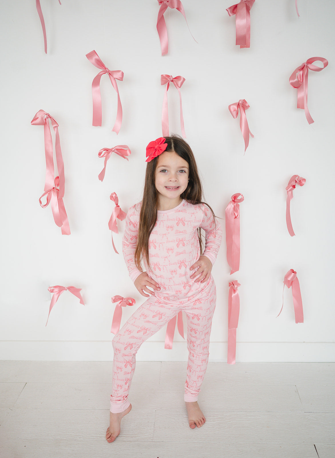 Three Little Tots Pink Bows, second additional photo