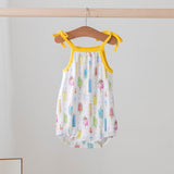 Three Little Tots Let's Chill Organic Cotton Shoulder-Tie Onesie