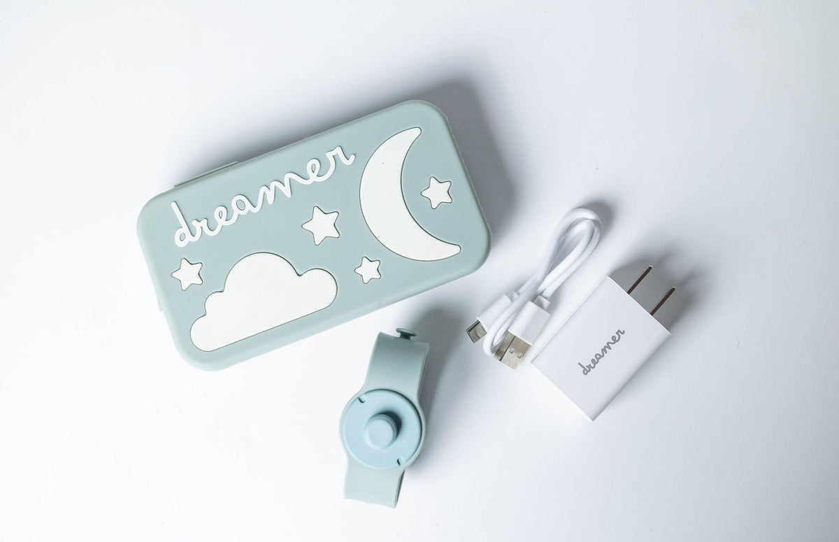 Three Little Tots Dreamer Designed to Calm Bedtime Stress, in Sage Dreamer