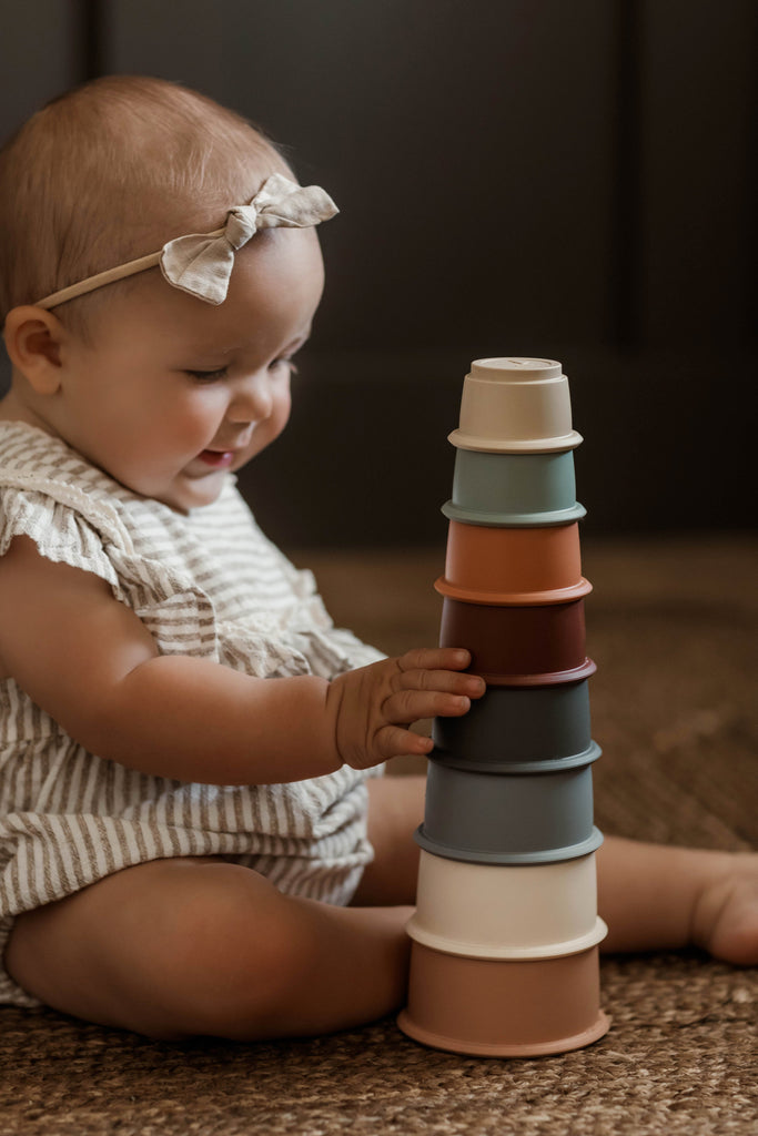 Silicone Cup stacking toy/Stacking toy