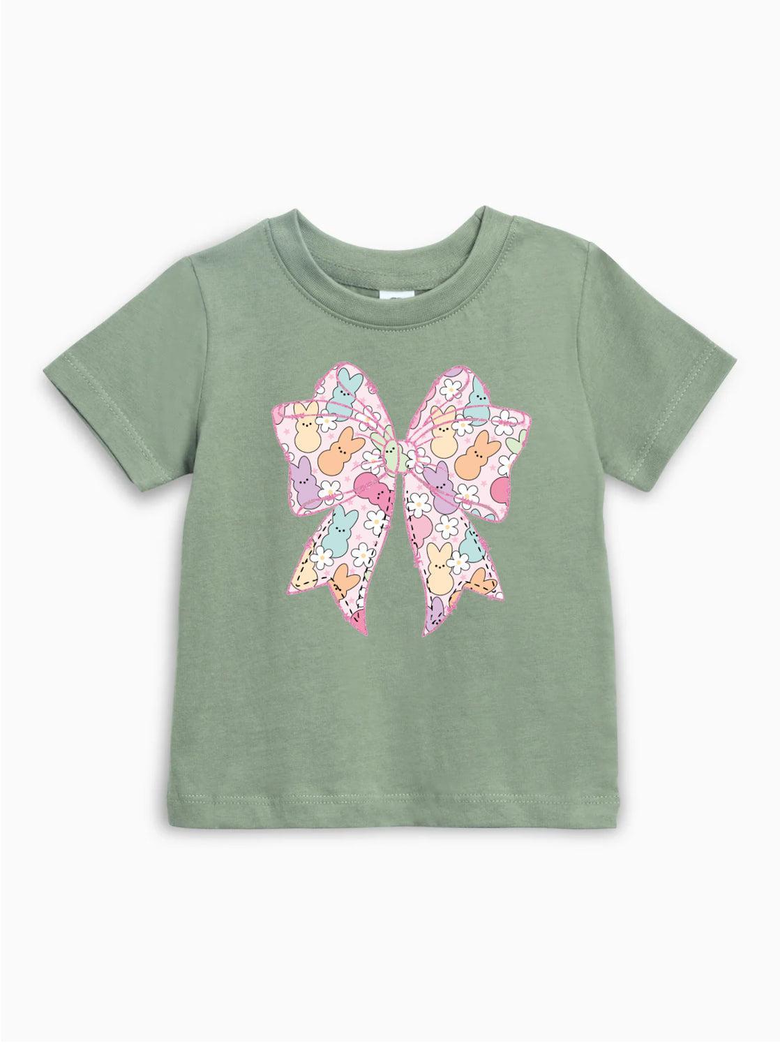 Easter Egg Bunny Ribbon Organic Cotton Baby And Kids Tee Easter Christian