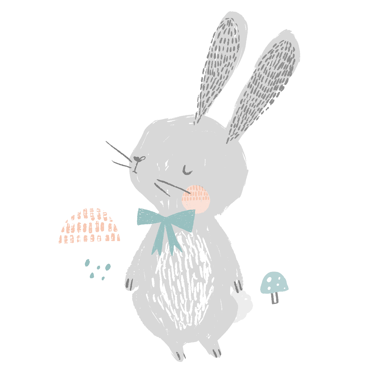 graphic bodysuit | spring bunny