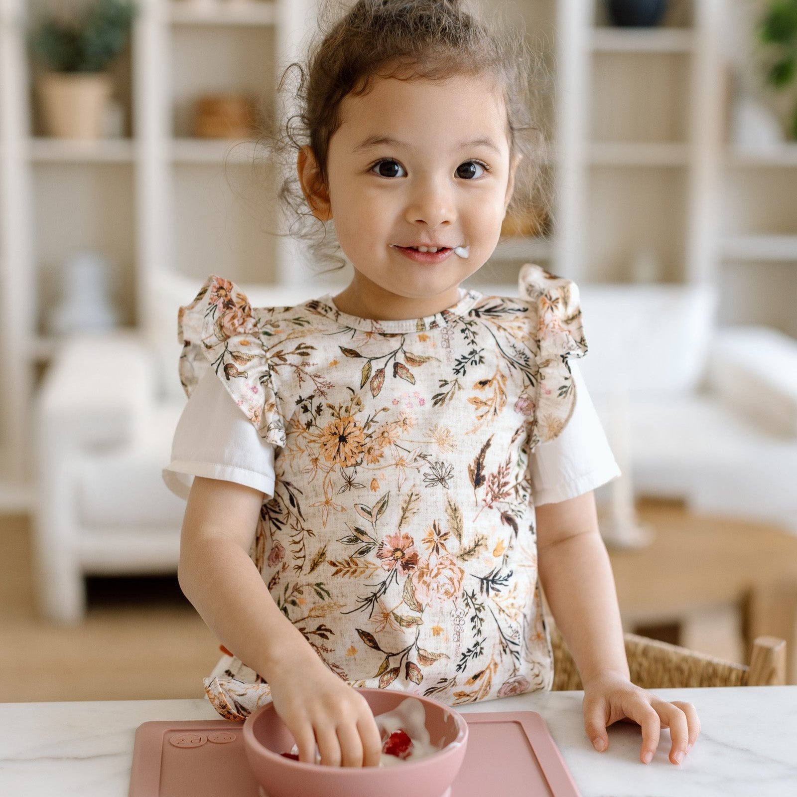 Delilah Floral Flutter Bapron