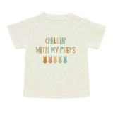 Emerson and Friends - Chillin with My Peeps Easter Cotton Toddler Kids Tee Shirt