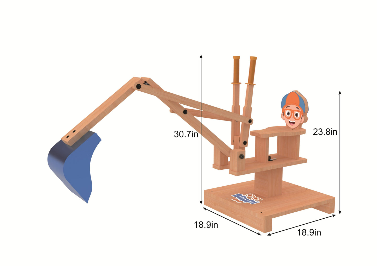 Blippi Excavator Ride-On Toy – Interactive Construction Fun for Kids