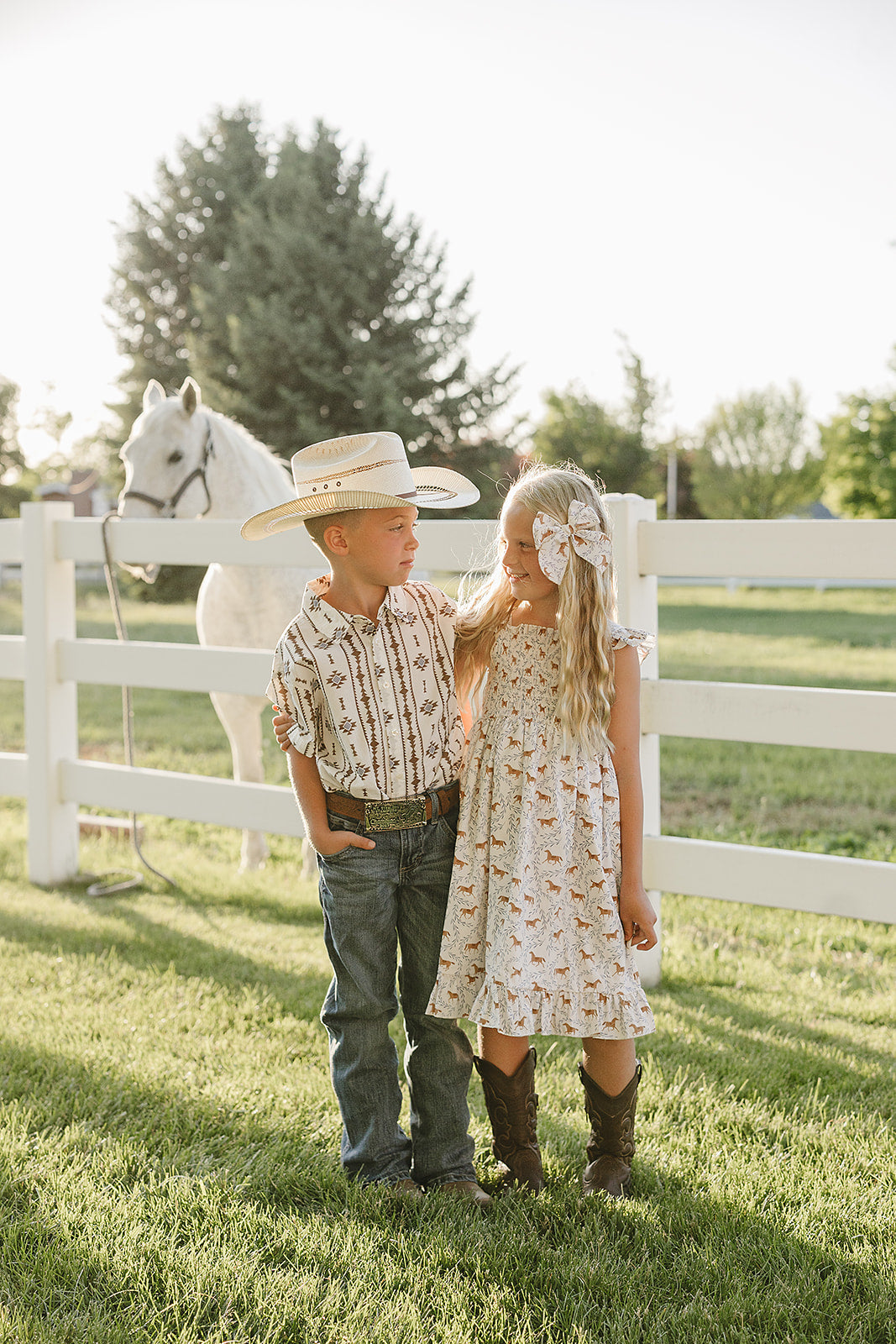 Pony Smocked Dress