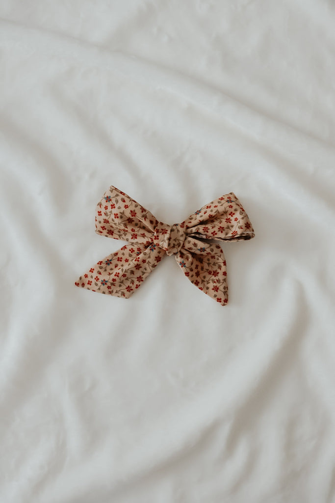 Poinsettia Bow Clips