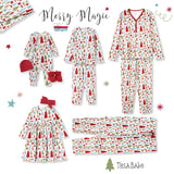 Christmas Merry Baby Bamboo Zipper Romper - Family Matching