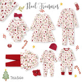Girls’ Christmas Dress – Bamboo Holiday Tiered Twirl Dress - Noel