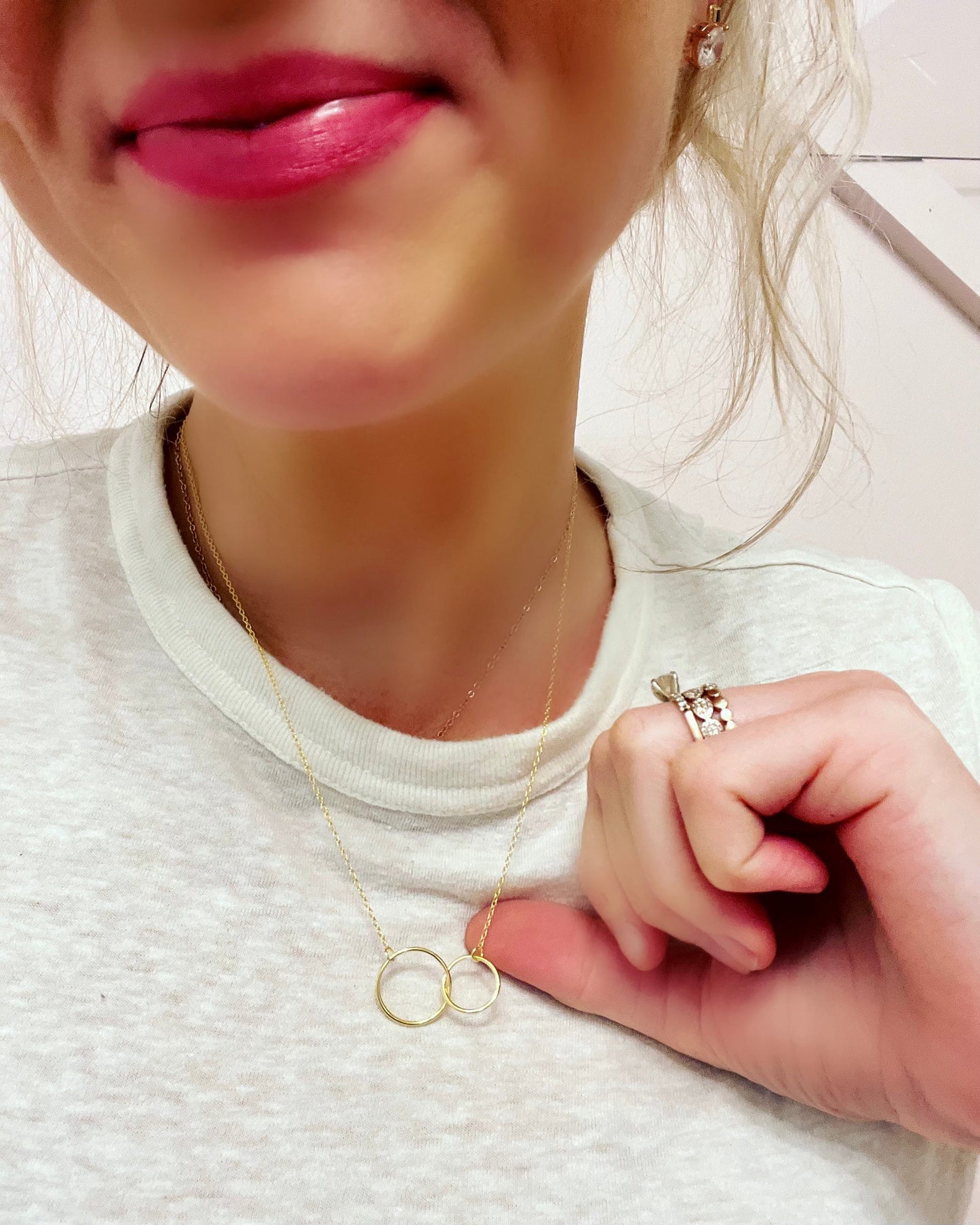 TOP SELLER! Non-Tarnish! New mom baby and me infinity necklace, Congratulations baby gift, pregnancy gift, baby shower & gender reveal gift! NON-Tarnish! 552 FIVE STAR REVIEWS!