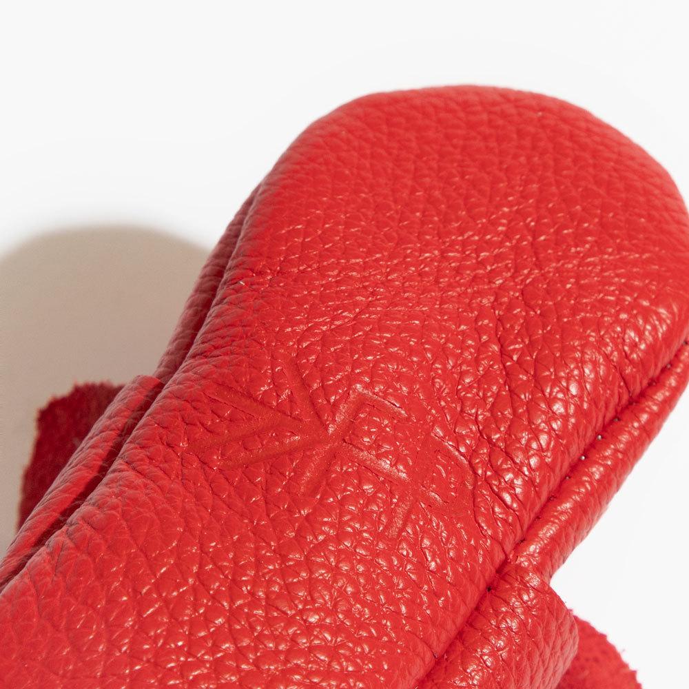 Fire Engine Knotted Bow Baby Shoe