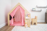 Three Little Tots Flair Playhouse and Sensory Desk - Black and White, another angle