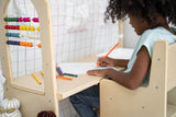 Three Little Tots Flair Playhouse and Sensory Desk - Black and White, fourth additional photo