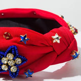Three Little Tots Fourth of July Headband Red White and Blue, extra product detail