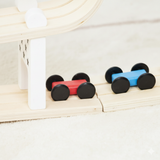 Three Little Tots Wooden Car Ramp Racer Montessori Rolling Track Toy for Toddlers, additional view