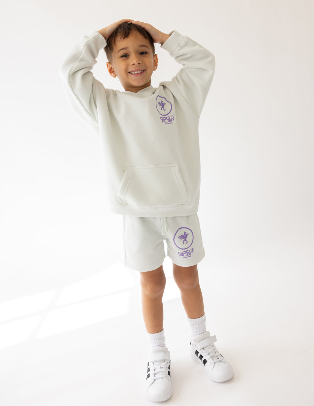 Three Little Tots God's Plan Racing Kids Hoodie, extra product detail