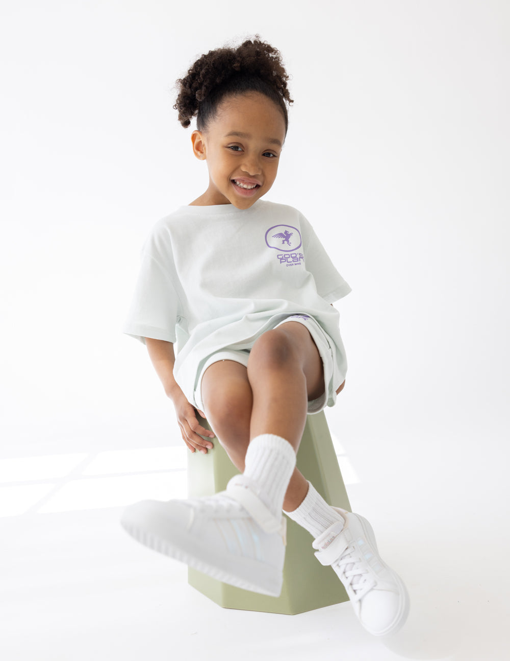 Three Little Tots God's Plan Racing Kids Tee, additional view