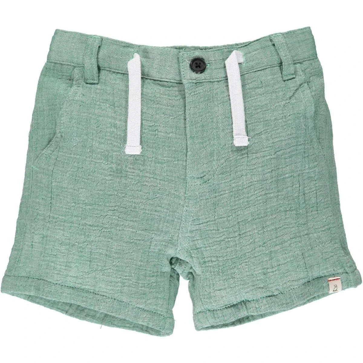 Three Little Tots Green Gauze Shorts, additional product photo