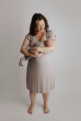 Say goodbye to old hospital gowns, hello to breathable, doctor-recommended labor and delivery comfort.