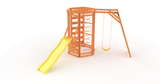 Three Little Tots Hawthorn Slide Attachment Durable Outdoor Slide for Playsets and Swings, alternate angle