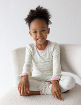 Three Little Tots Heart Bamboo Kids Pajama Set