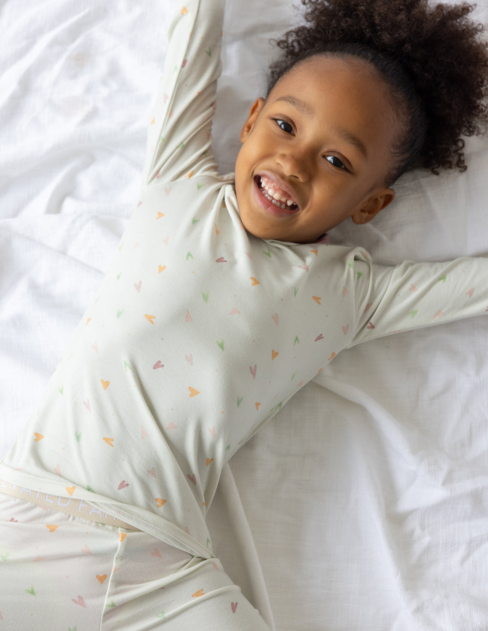 Three Little Tots Heart Bamboo Kids Pajama Set, additional product photo