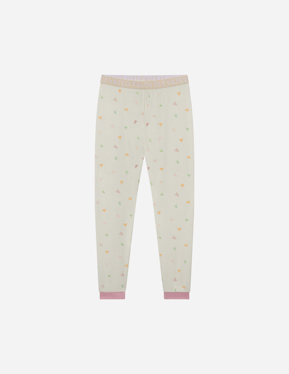 Three Little Tots Heart Bamboo Kids Pajama Set, another angle