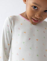 Three Little Tots Heart Bamboo Kids Pajama Set, extra product detail