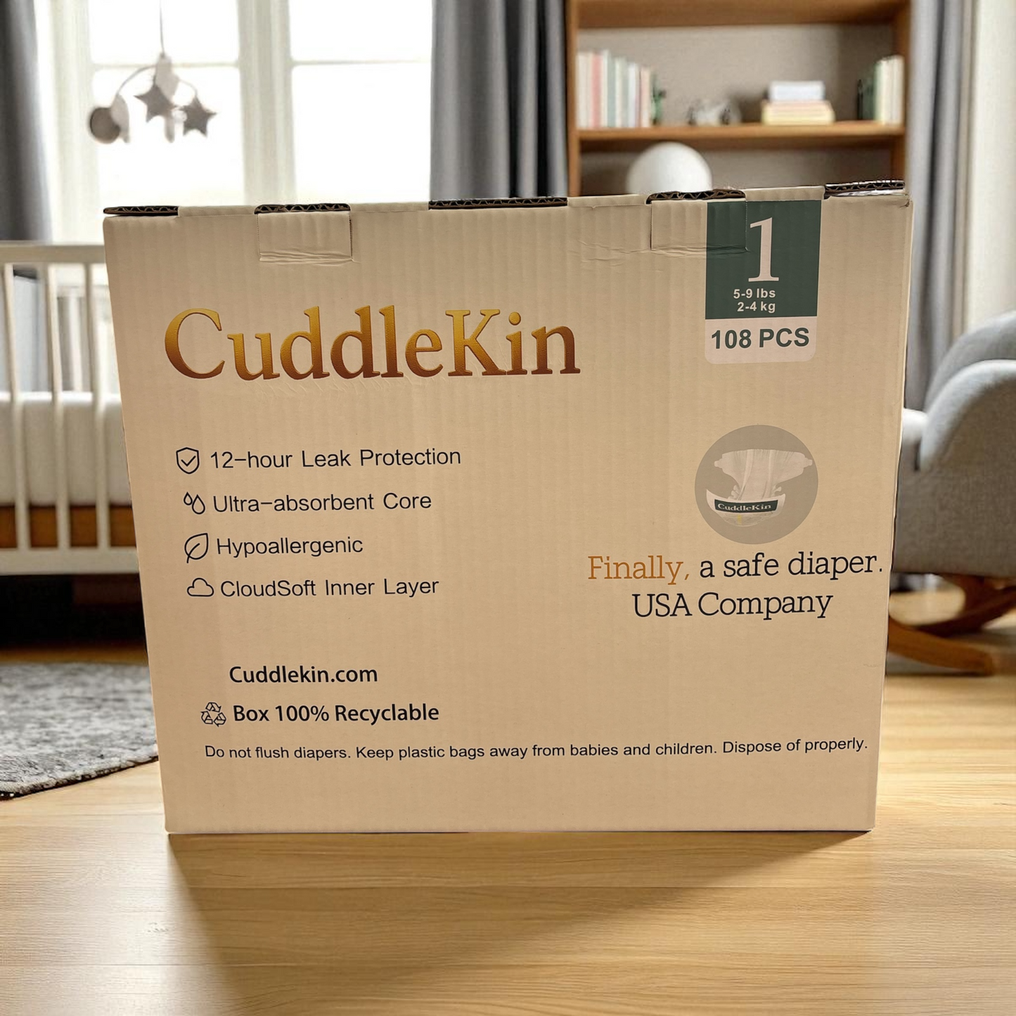 Cuddle-Kin Bamboo Diapers - Guaranteed Rash & Leak Free