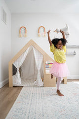 Three Little Tots Flair Playhouse and Sensory Desk - Black and White, supplementary photo