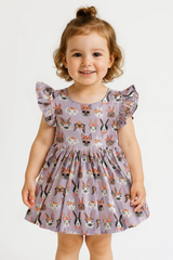 Three Little Tots Midsummer Bunnies Twirl Dress