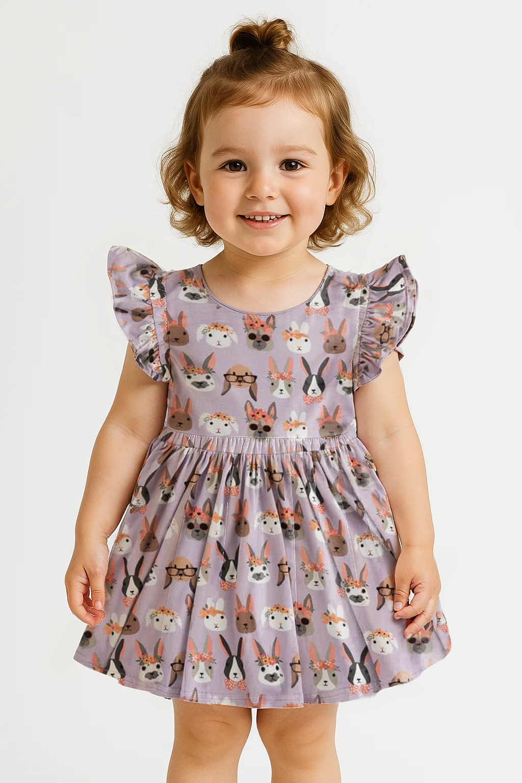 Three Little Tots Midsummer Bunnies Twirl Dress