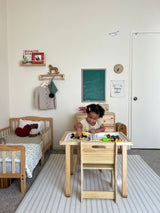 Three Little Tots Cordia Wooden Kids Activity Table and Chair Set Montessori-Inspired Desk for Play , supplementary photo