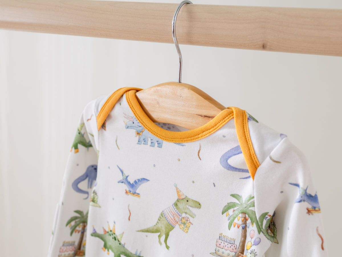 Three Little Tots Dino-mite Birthday Organic Cotton Pajamas, supplementary photo