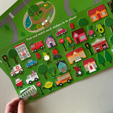 Avi's Adventures In The City Reusable Sticker Book + Marker Set (ages 3+)