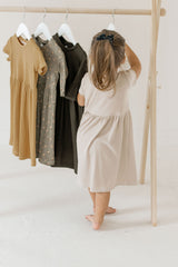 Wooden dress rack /toddler clothes rack
