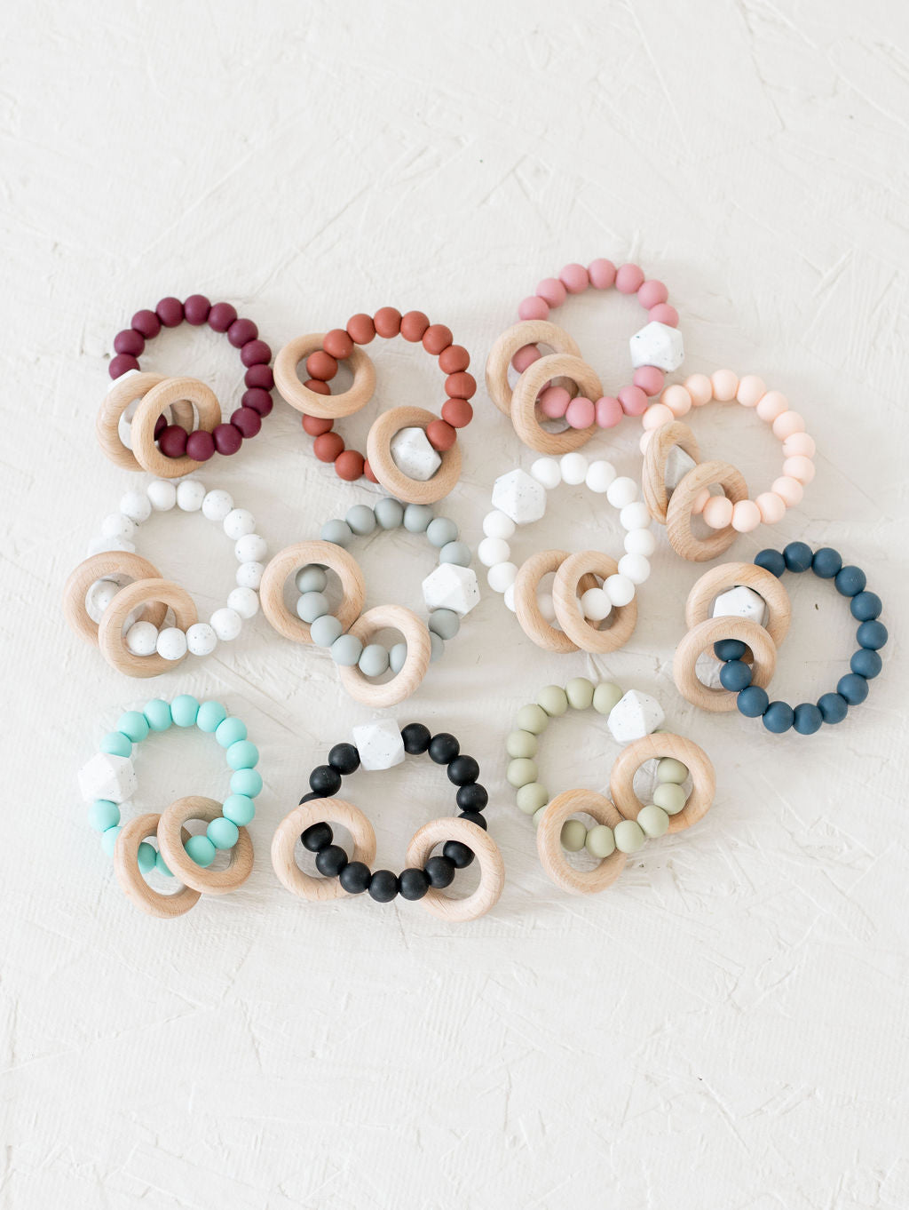 Stuffed Rattle Rings Silicone Beaded Rattle Rings – Three Little Tots