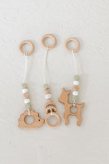 Sage green Gym toys/Wooden play gym, baby gym,