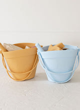 Silicone Sand bucket with toys and shovel
