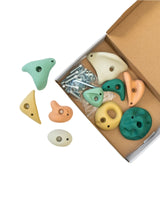 Premium Rock Climbing Holds (Moon Rocks) - Everett & Avery Co. - Indoor Climbing Wall - Rock Climbing Holds for Kids