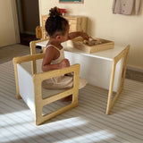 Three Little Tots Hanover Convertible Table Chair and Bench Set, extra product detail