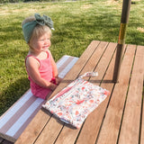 Peachy Dreams - Waterproof Wet Bag (For mealtime, on-the-go, and more!)